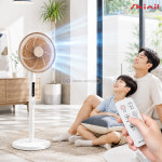 신일 14인치 AI 스탠드형 선풍기 브라운 SIF-14AIE 사무실선풍기 가정용 리모컨형 : 한국기계피에스엠사업부