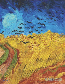 Vincent Van Gogh Tagesplaner 2020: Kornfeld mit Kr?hen - Post-Impressionismusus - Agenda Planer 2020: Top organisiert durchs Jahr! - Planer Kalender 2