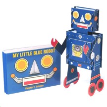 [스티븐 T. 존슨] 나의 작고 파란 로봇 만들기 조립 놀이책 [미국판 양장본].