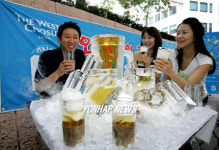 그라베얼음맥주 | 얼음 맥주컵으로 시원한 맥주를
