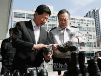 서울경찰청 기동본부 방문한 이달곤 행정안전부 장관