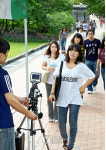 대학 교문에 열감지기 동원