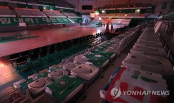 코로나19에 함성 사라진 농구장