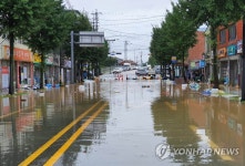 물에 잠긴 담양 시가지