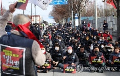 화물연대 총파업 8일째, 광주본부 총력투쟁 결의대회