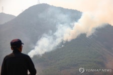 산청 산불…마을로 향하는 산불