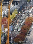 '굴삭기 등 건설기계 150대 도열' 부산 건설 노동자 결의대회