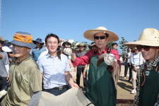 포항 월포해수욕장서 후릿그물 체험 행사 열려