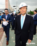 동명수도펌프상공사 | 빗물펌프장 설치공사현장 찾은 김종인 대표