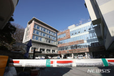 차단 게이트 내려진 미소들요양병원