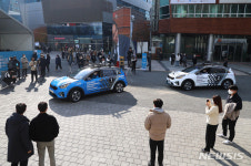 에스엠케이이동지점 | 출발지점 이동하는 챌린지 참가 자율주행차