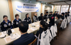 유인촌 장관, 탁구 국가대표 선수단과 간담회