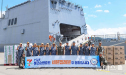 세븐일레븐 경남여고맘보점 | "해군순항훈련 성공 응원" 세븐일레븐, 해사에 후원물품 전달