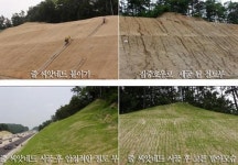 흘러내리는 법면녹화 전문기업 “창조조경”