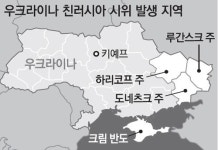 우크라 동부 3개주 시위대 독립선언