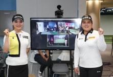 스크린 골프 실시간 대결한 박인비-유소연, 리디아 고-린드베리와 무승부