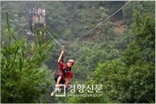 김학규 용인시장 “용인자연휴양림에 짚라인 설치한다”