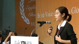 "내가 바로 영어 토론 챔피언!"
