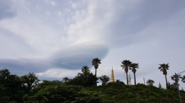 제주에 나타난 UFO? 구름입니다