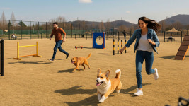 풍각면 안산1리(쉼터) 마을체육시설 | 안산 와 스타디움에 다음 달부터 ‘펫팸족’ 잔디광장 쉼터 운영