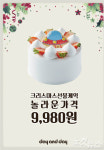 데이앤데이삼성오케이점 | 신세계푸드, 성탄 케이크 9980원 한정 판매