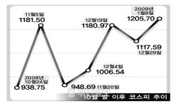 연초 랠리, 코스피 1200선 안착할까 ?