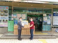 거제2동, (주)참앤들황토농원에서 두드림 나눔냉장고 성품 기탁받아