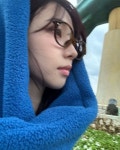에스파 카리나, 여친짤 무한 생성..안경+목도리로도 미모 완성