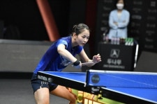 ‘특급 신성’ 탁구 김나영 포효, 천멍 꺾은 18세 콰이만 제압