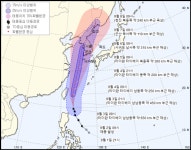 최대 300㎜ 비 몰고 오는 13호 태풍 '링링'