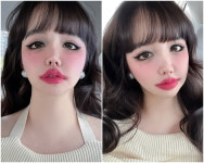정말 보정 어플 아닐까…박봄, 해명에도 의심스러운 셀피