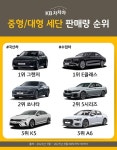 "그랜저, 국산 중고차 판매 1위…외제차는 E클래스"