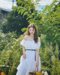 르세라핌 허윤진, 오프숄더+카우보이 모자…청초한 웨스턴 룩