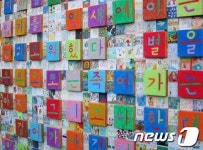 시비케이시기프트 | 강익중-서경덕, 일본 교토에 한글 설치작품 기증