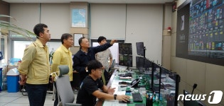 전춘성 진안군수, 침수된 금산정수장 도수가압장 점검