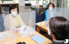 성남시 여자중장기청소년쉼터 방문한 정영애 장관