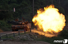 전차사격장마트 | K1A2 전차의 기동사격