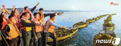 월송다시마직업소개소 | 다시마 양식 중인 북한 옹진바다가양식사업소의 일꾼들