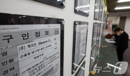 온라인 채용 공고 2020년 대비 60% 급감