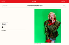 로제, 미 타임지 '올해 가장 영향력 있는 100인' 선정