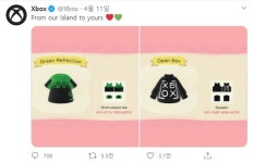 Xbox가 '모여봐요! 동물의 숲'에 티셔츠 디자인을 공유했다