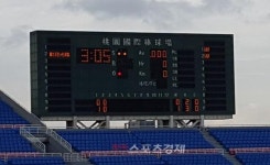 돌산대교 재해문장전광판 | 훈련시간 축소-전광판 먹통, 대표팀 '폭우' 여파