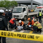 화물연대, CU 진주물류센터 집회서 차량충돌 사고⋯1명 사망·2명 부상
