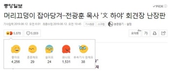 "文 하야하라" 전광훈 목사 외침에…네티즌 "옳소!"