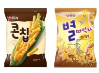 농심, 옥수수스낵 ‘콘칩’, 쌀과자 ‘별따먹자 콩고물맛’ 출시