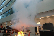 (유)스모크테크코리아 | 서울강서소방서, 대형건축물 Hot Smoke Test 참관