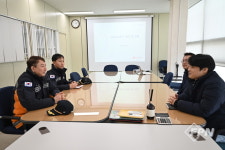 대덕소방서장, 롯데택배 대전지점 현장점검
