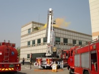 의왕소방서 한국전기연구원 가상화재 출동훈련