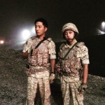 '태양의 후예' 김민석, 진구와 훈훈한 투샷· "서상사님과 아기새 김일병"