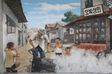 삭막하고 썰렁했던 골목길, 옛 추억 깃든 벽화거리로 새단장